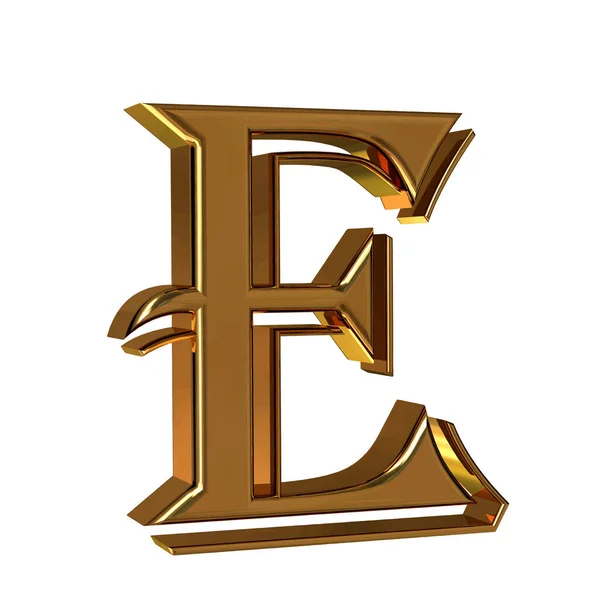 Symbol Made Gold Letter — 스톡 벡터