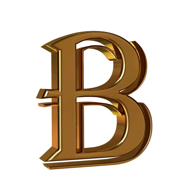 Symbol Made Gold Letter — Vettoriale Stock