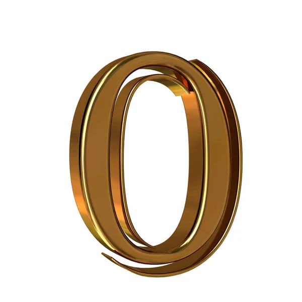 Symbol Made Gold Number — Stok Vektör