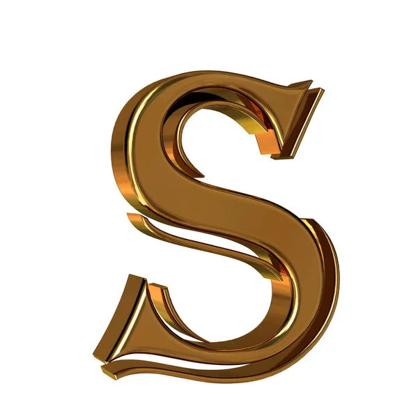 Symbol Made Gold Letter —  Vetores de Stock