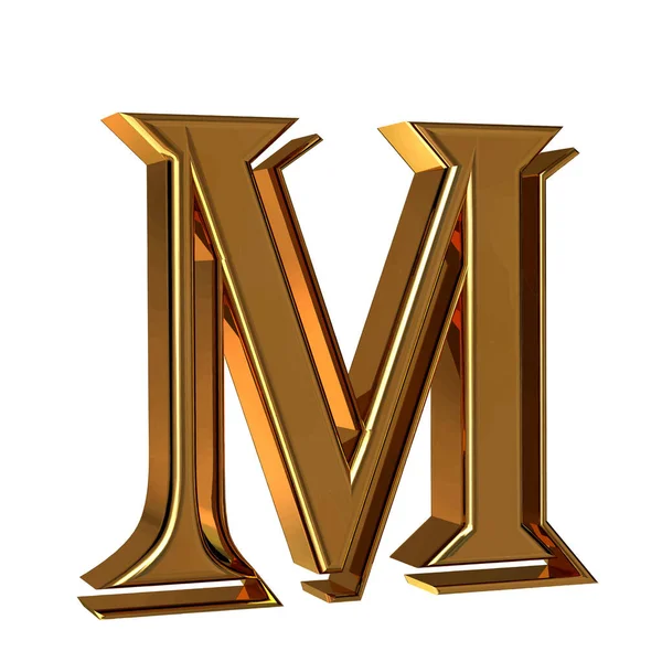 Symbol Made Gold Letter — Stockvector