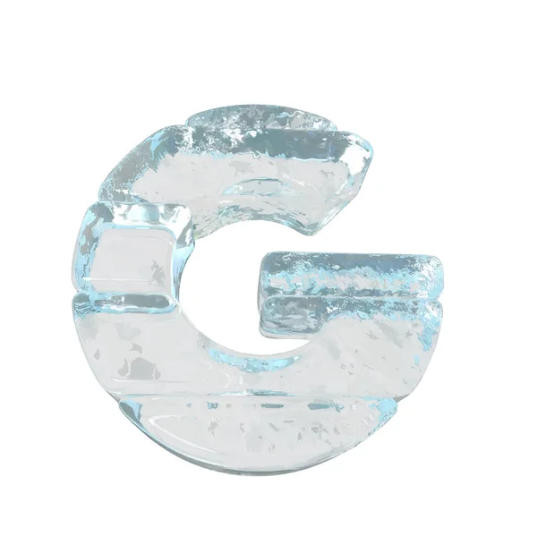 Ice Symbol Made Horizontal Blocks Letter — Stockvektor