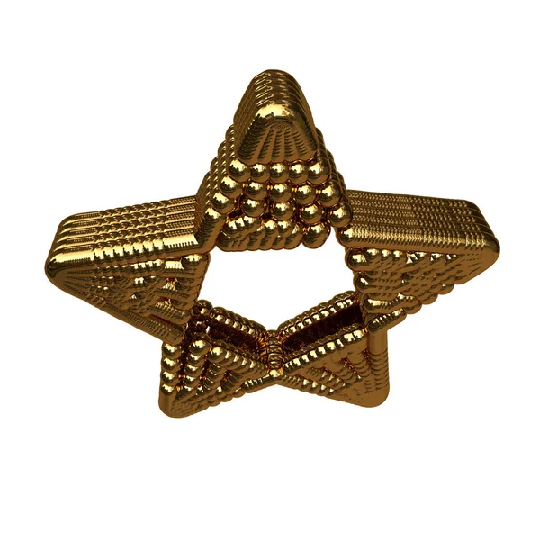 Gold Star Made Spheres — Archivo Imágenes Vectoriales