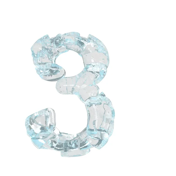 Symbol Made Broken Ice Number — Wektor stockowy