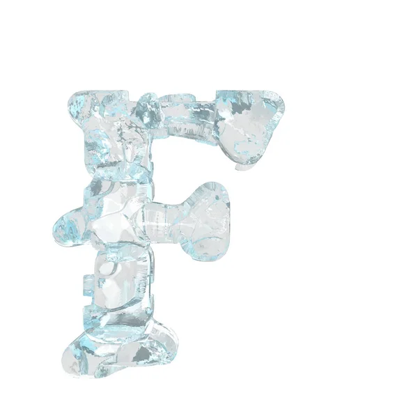 Symbol Made Broken Ice Letter — Stock Vector