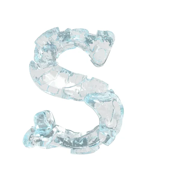 Symbol Made Broken Ice Letter – Stock-vektor