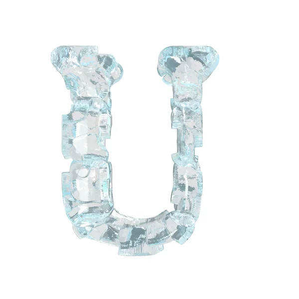 Symbol Made Broken Ice Letter — Vettoriale Stock