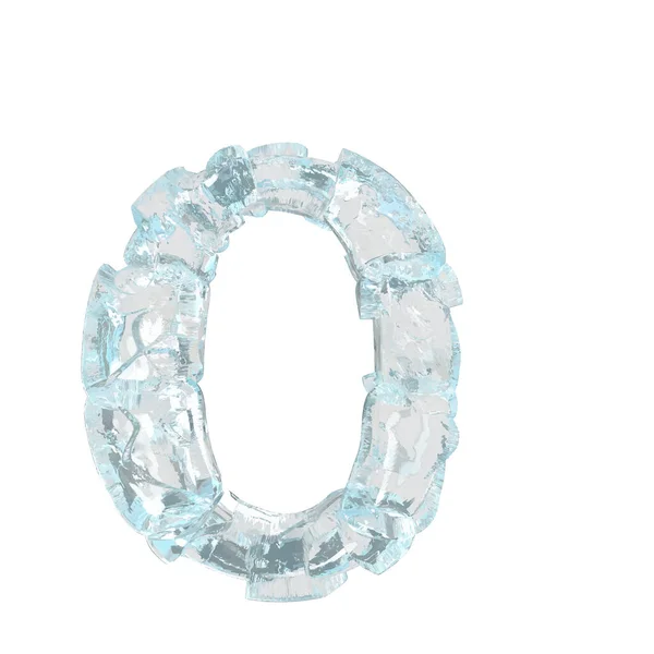 Symbol Made Broken Ice Letter — Vettoriale Stock