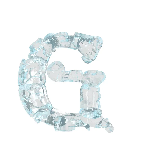 Symbol Made Broken Ice Letter — Vettoriale Stock