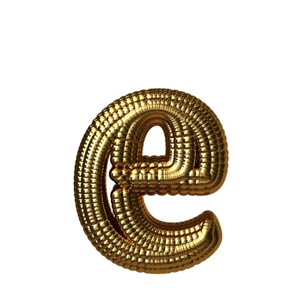 Symbol Made Gold Spheres Letter — Stockvektor