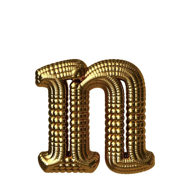Symbol Made Gold Spheres Letter — Stok Vektör