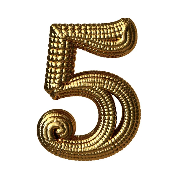Symbol Made Gold Spheres Number — Image vectorielle