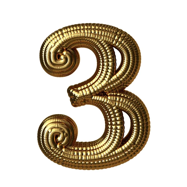Symbol Made Gold Spheres Number — Archivo Imágenes Vectoriales