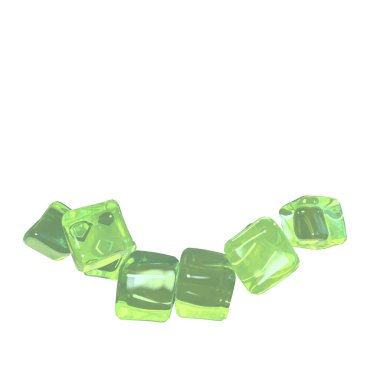 3D cubes made of ice