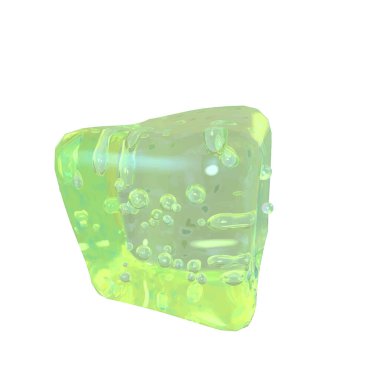 3D cubes made of ice