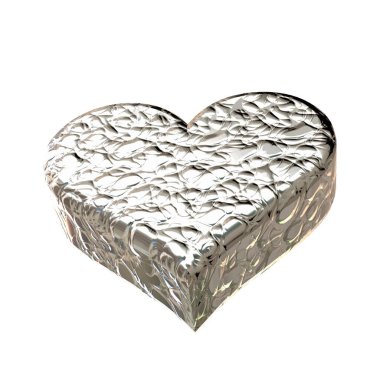 3d symbol made in the form of a heart