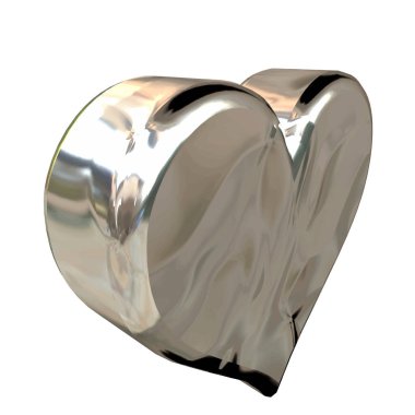 3d symbol made in the form of a heart