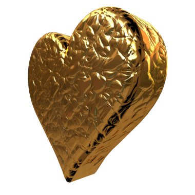 3d symbol as an outline of a heart