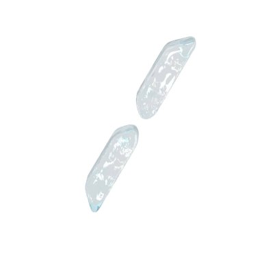 Digital 3d symbol made of ice