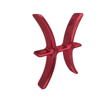 Zodiac sign. Astrological 3D symbol