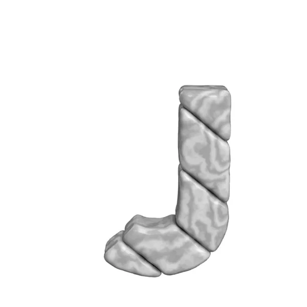 Symbol Made Marble Letter — Vettoriale Stock