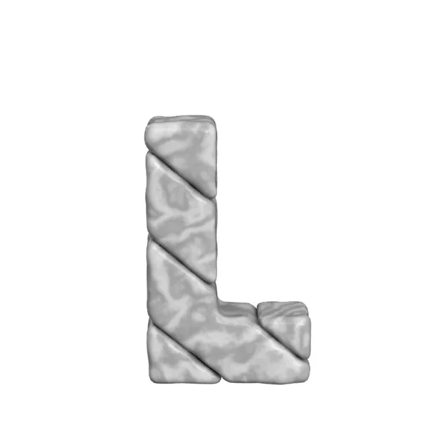 Symbol Made Marble Letter —  Vetores de Stock