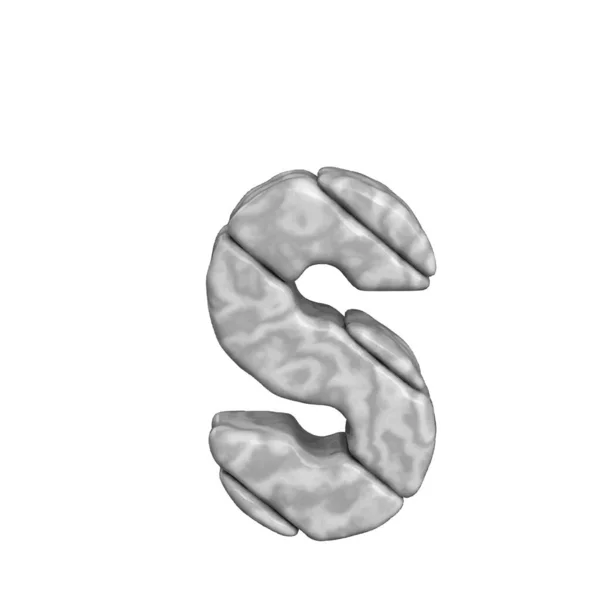 Symbol Made Marble Letter — Stockvektor