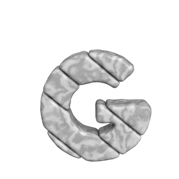 Symbol Made Marble Letter — Vettoriale Stock