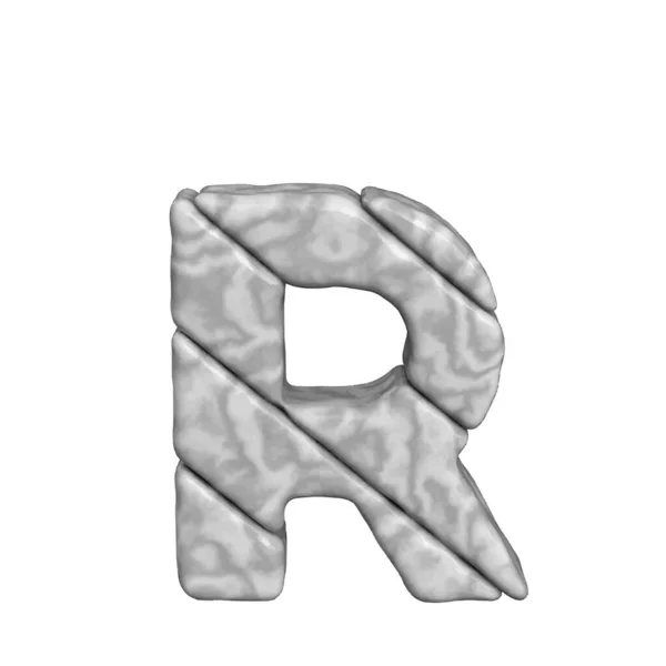 Symbol Made Marble Letter — Archivo Imágenes Vectoriales