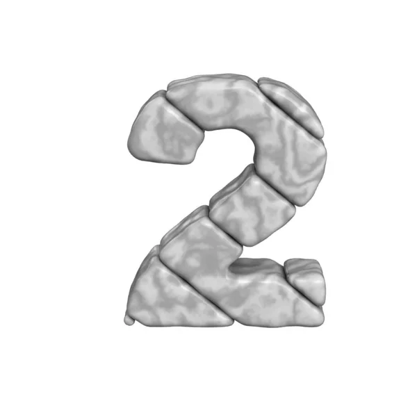 Symbol Made Marble Number — Stockvektor