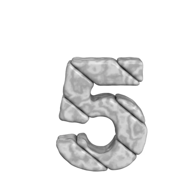 Symbol Made Marble Number — 스톡 벡터