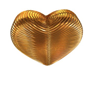 Symbol made in the form of a 3D heart