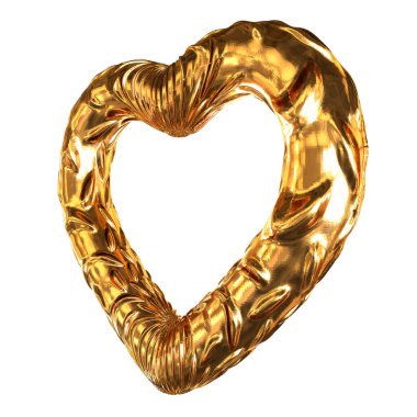 Symbol made in the form of a 3D heart