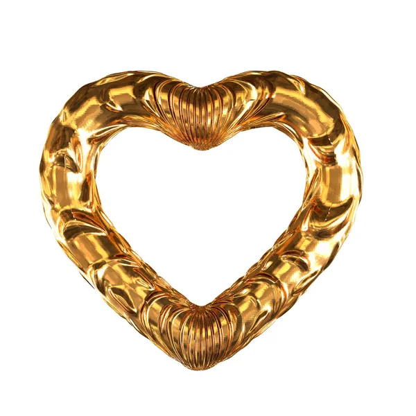 Symbol made in the form of a 3D heart