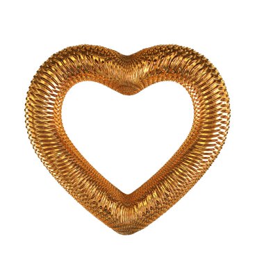 Symbol made in the form of a 3D heart