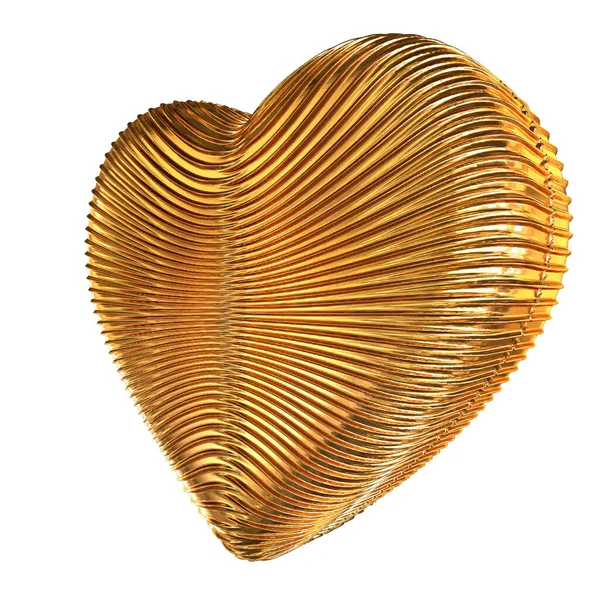 Symbol made in the form of a 3D heart