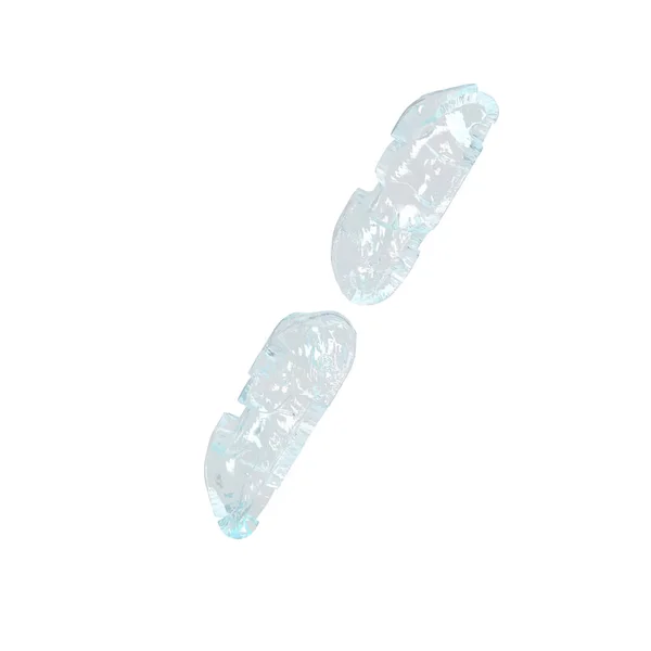 Simbolo Ice Sotto Forma Carattere Digitale — Vettoriale Stock