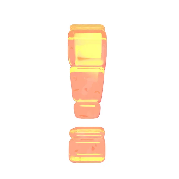 Simbolo Fatto Ghiaccio Arancione — Vettoriale Stock