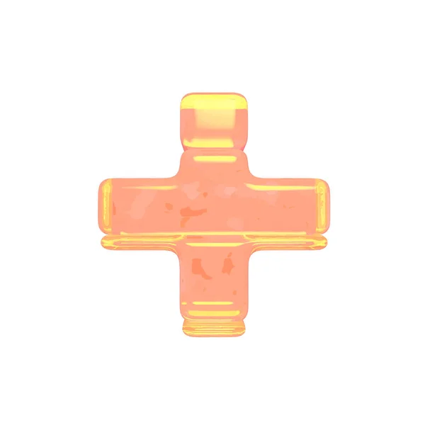 Simbolo Fatto Ghiaccio Arancione — Vettoriale Stock