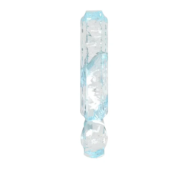 Ice Symbol Mit Dicken Vertikalen Riemen — Stockvektor
