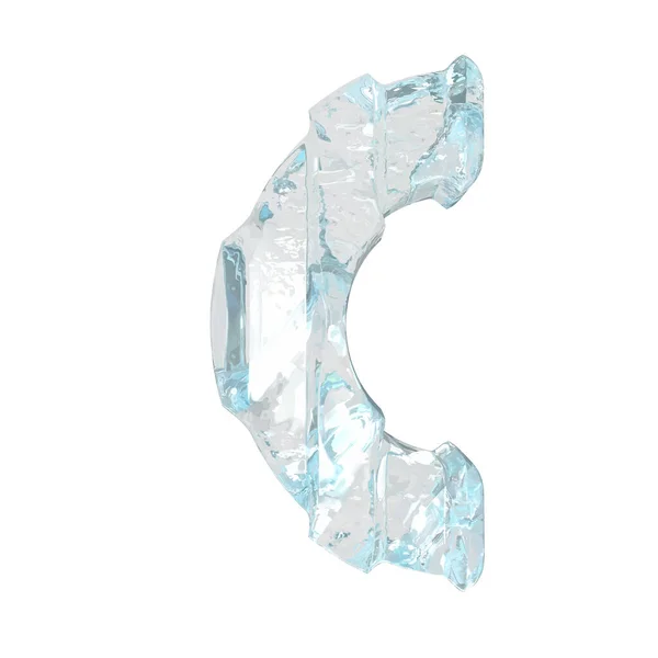 Ice Symbol Mit Dicken Vertikalen Riemen — Stockvektor