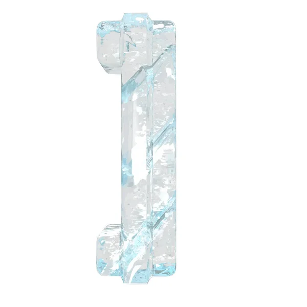 Ice Symbool Met Dikke Verticale Riemen — Stockvector