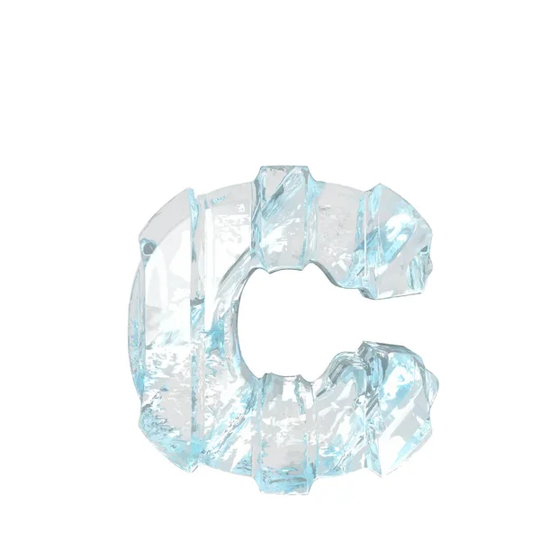 Ice Symbol Thick Vertical Straps Letter — Stock Vector