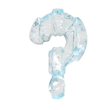 Kalın dikey kayışlı 3D buz sembolü