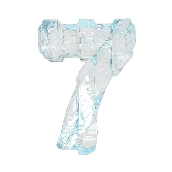 冰3D符号与浓密的垂直带子 — 图库矢量图片