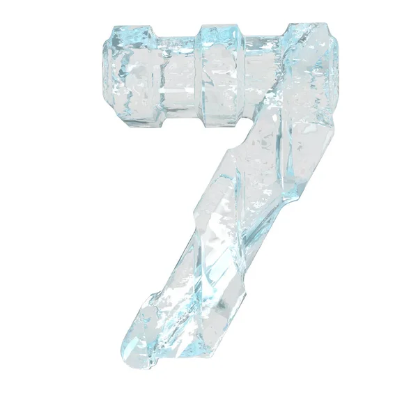 冰3D符号与浓密的垂直带子 — 图库矢量图片