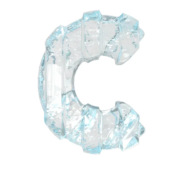Ice Symbol Thick Vertical Straps Letter — Stock Vector