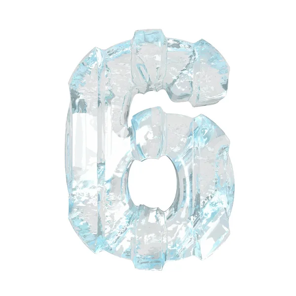 Ice Symbol Silnými Svislými Popruhy Číslo — Stockový vektor