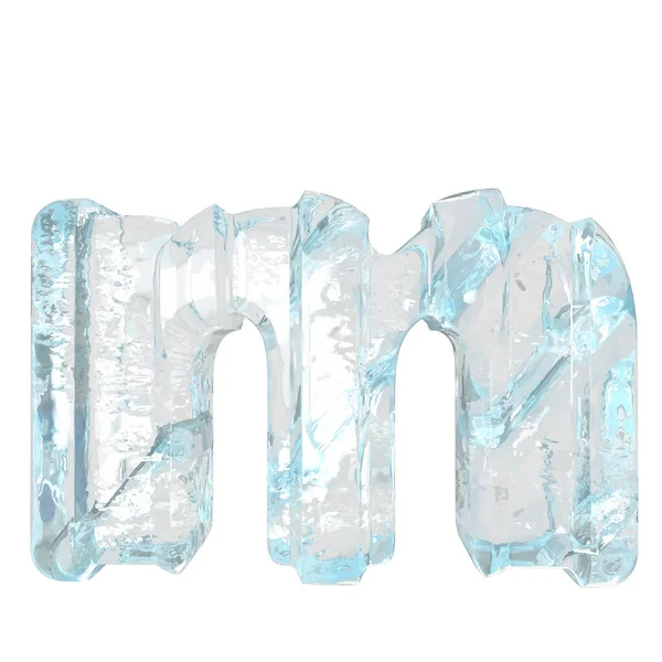 Ice Symbol Silnými Svislými Popruhy Písmeno — Stockový vektor