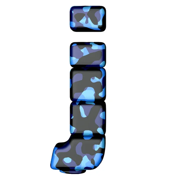 Symbol Blå Kamouflage Led — Stock vektor